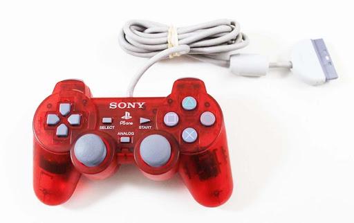 Main Image | Clear Red Dual Shock Controller Playstation
