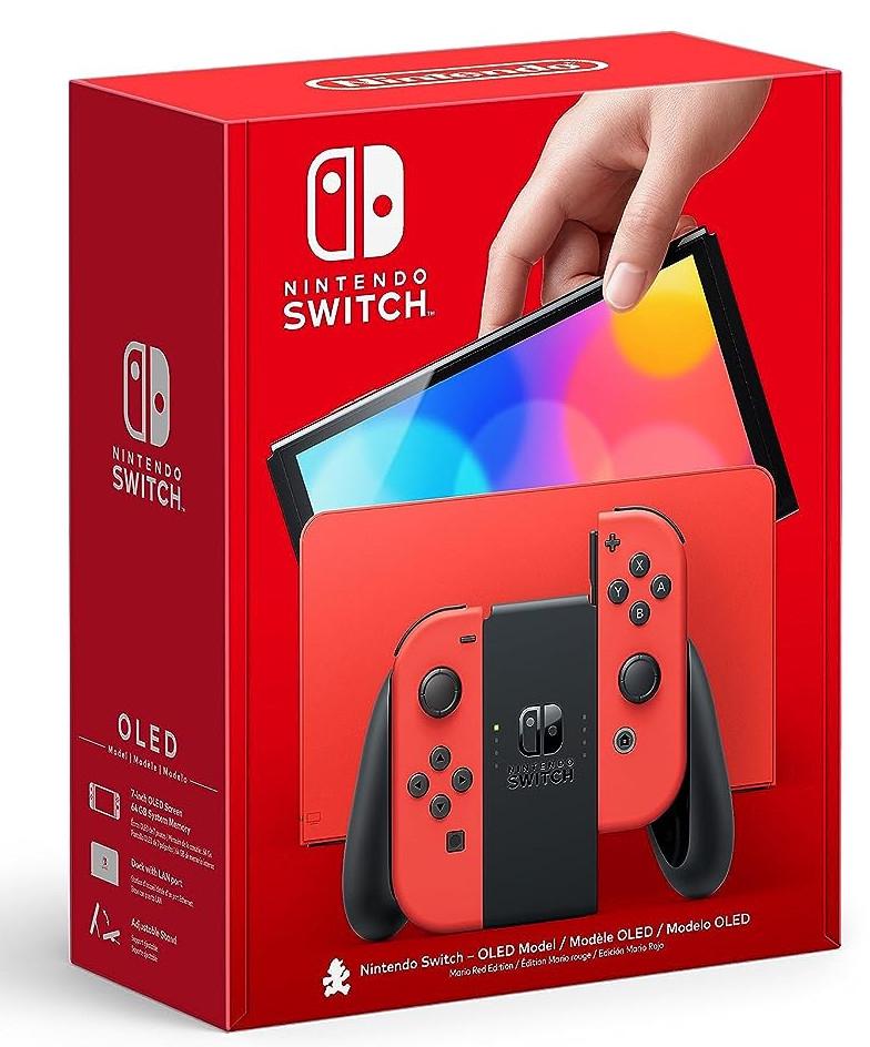 Main Image | Nintendo Switch OLED Mario Red Joy-Con Nintendo Switch