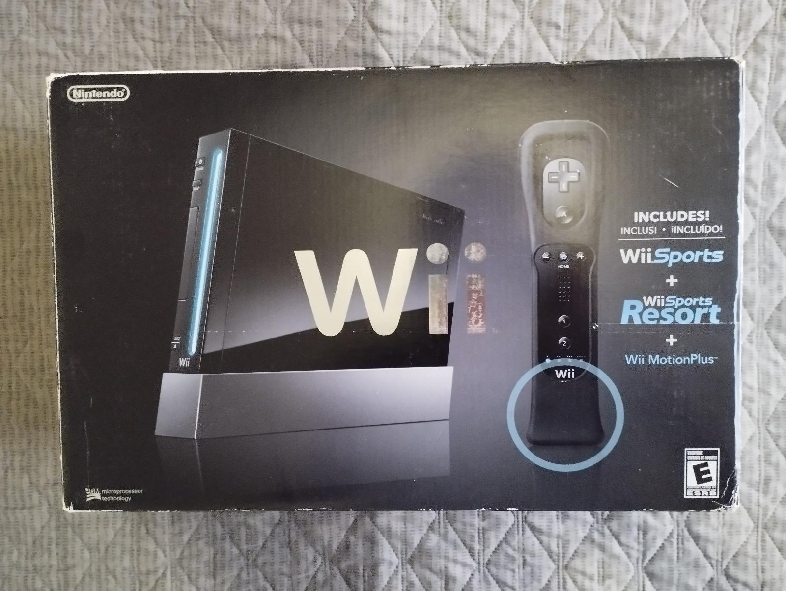 Main Image | Black Nintendo Wii System [Wii Sports &#43; Wi Sports Resort &#43; Wii MotionPlus] Wii