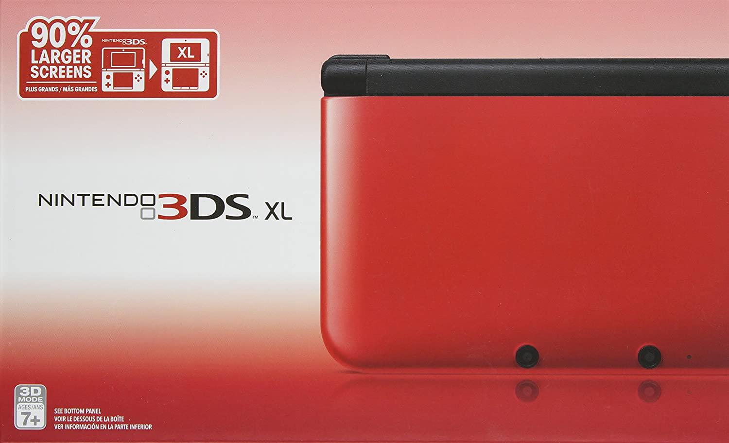 Main Image | Nintendo 3DS XL Black &amp; Red Nintendo 3DS