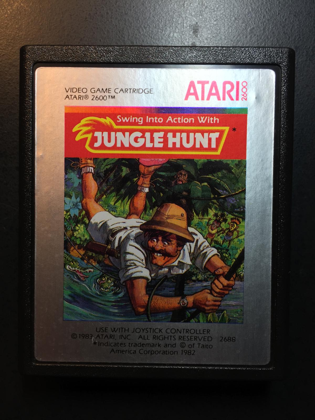Jeu Jungle Hunt Console Atari 2600 Vintage 1983 PAL Jeu Jungle Hunt Console Atari 2600 Vintage 1983 PAL