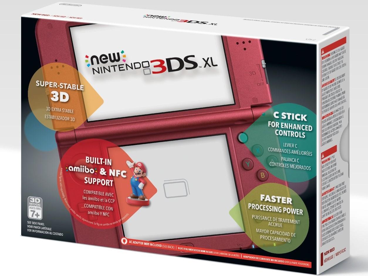 Main Image | New Nintendo 3DS XL Red Nintendo 3DS