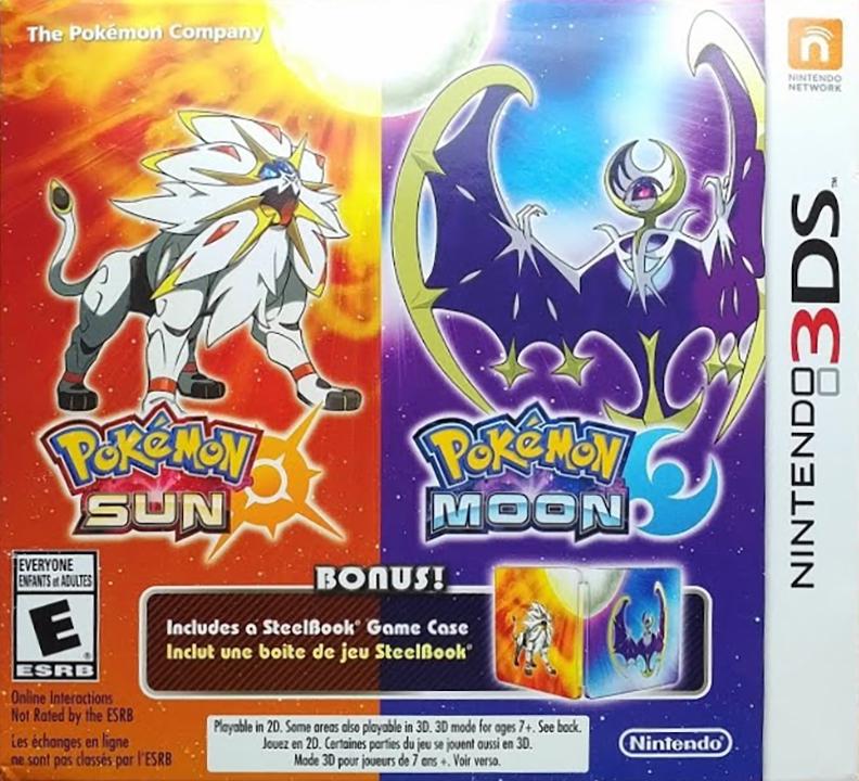 Main Image | Pokemon Sun &amp; Pokemon Moon Dual Pack [Steelbook Edition] Nintendo 3DS