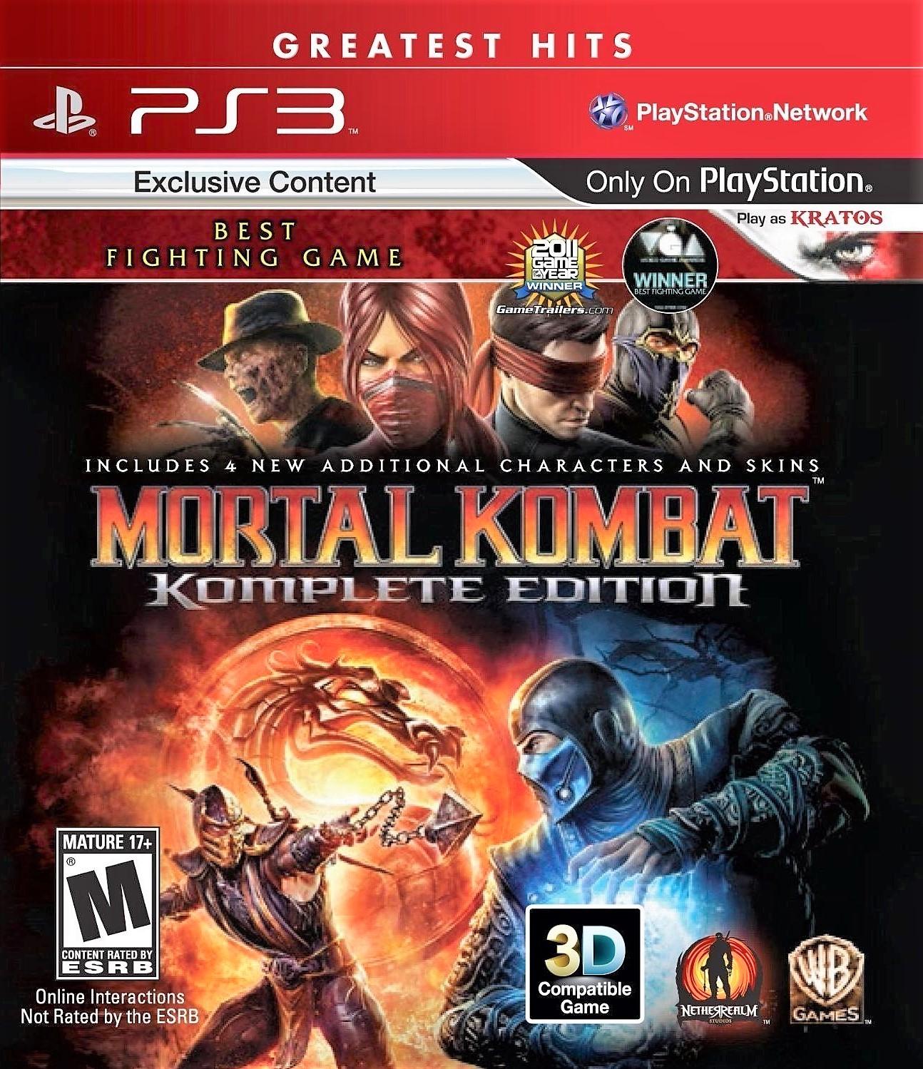 Main Image | Mortal Kombat Komplete Edition [Greatest Hits] Playstation 3
