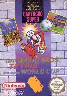 Super Mario Bros Tetris Nintendo World Cup PAL