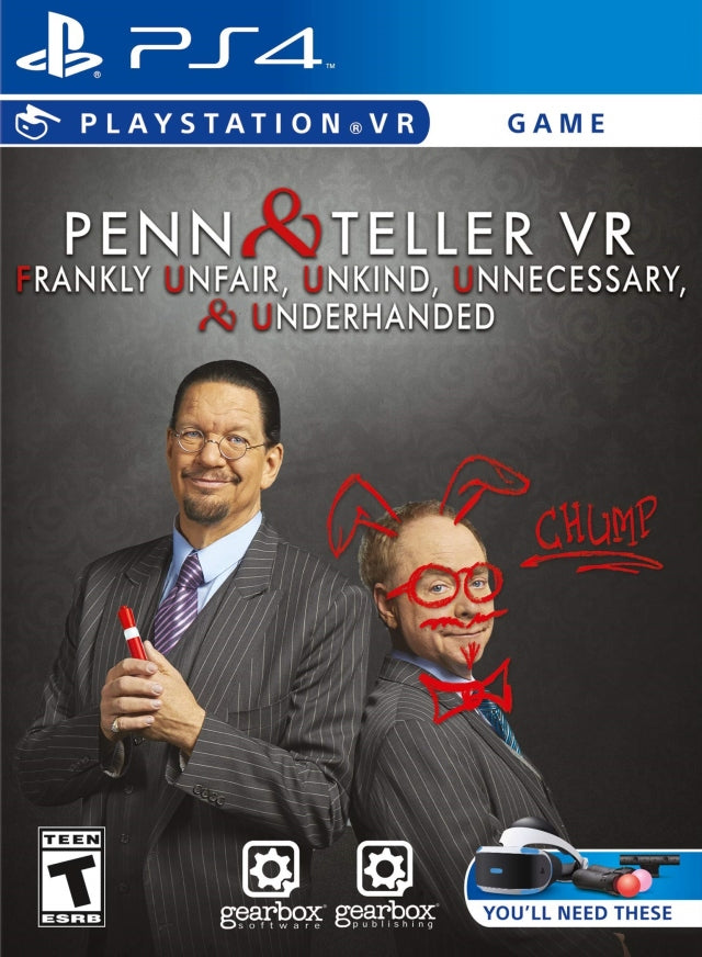 Penn & Teller VR: Frankly Unfair Unkind Unnecessary & Underhanded