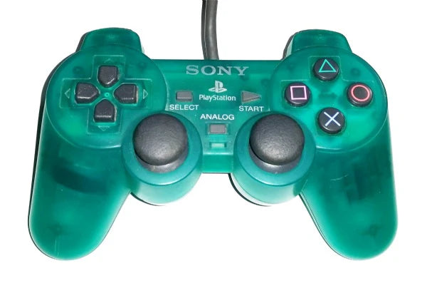 Manette Playstation 2 Dualshock Verte Transparente (PS2)