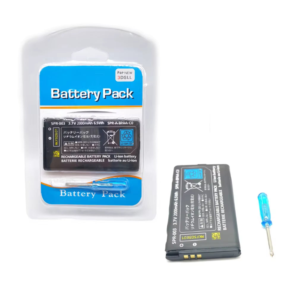 Lithium Rechargeable Battery Pack (3.7V - 20000mAh - 6.5 Wh)  For NEW 3DS XL.