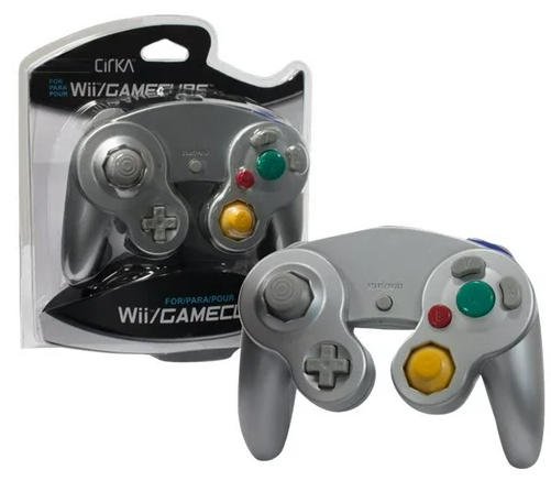 CirKa Wired Controller for GameCube / Wii (Silver)