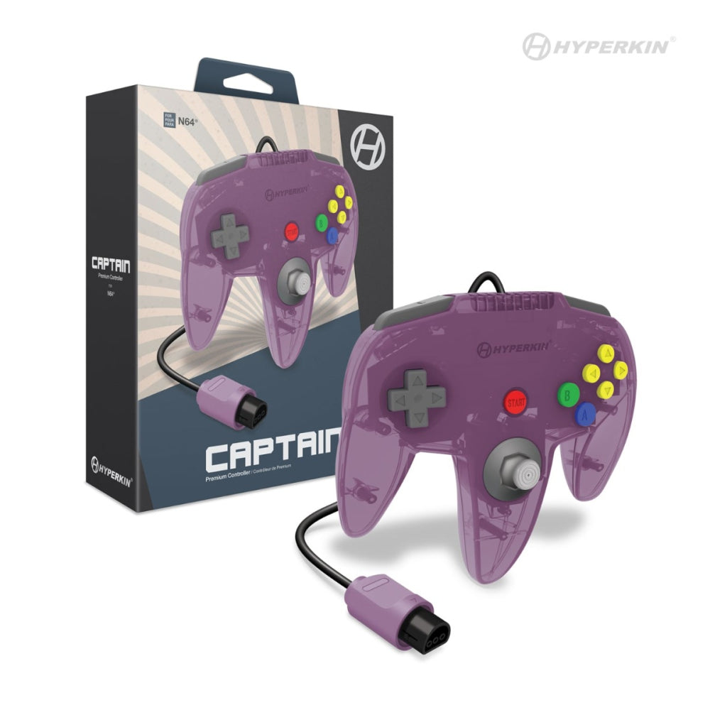 Hyperkin "Captain" Premium Controller For N64® (Amethyst Purple)