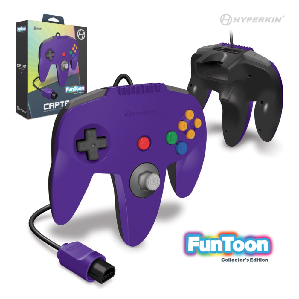 Manette Hyperkin « Captain » Premium pour N64® (Mauve Rival)