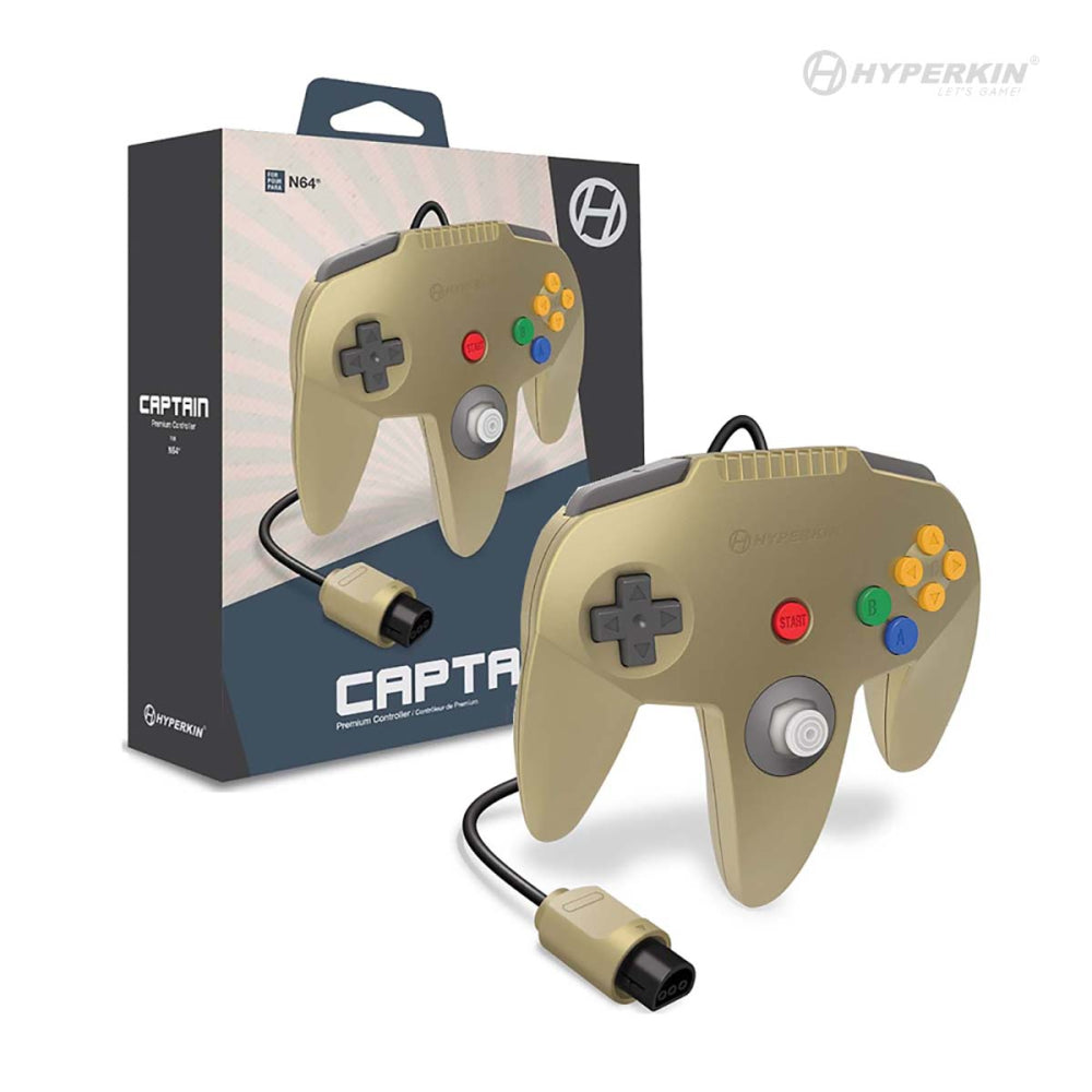 Hyperkin "Captain" Premium Controller For N64® (Gold)