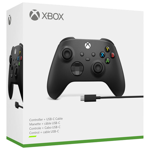 Manette Sans-Fil + Câble USB-C Xbox X/S [Noire]