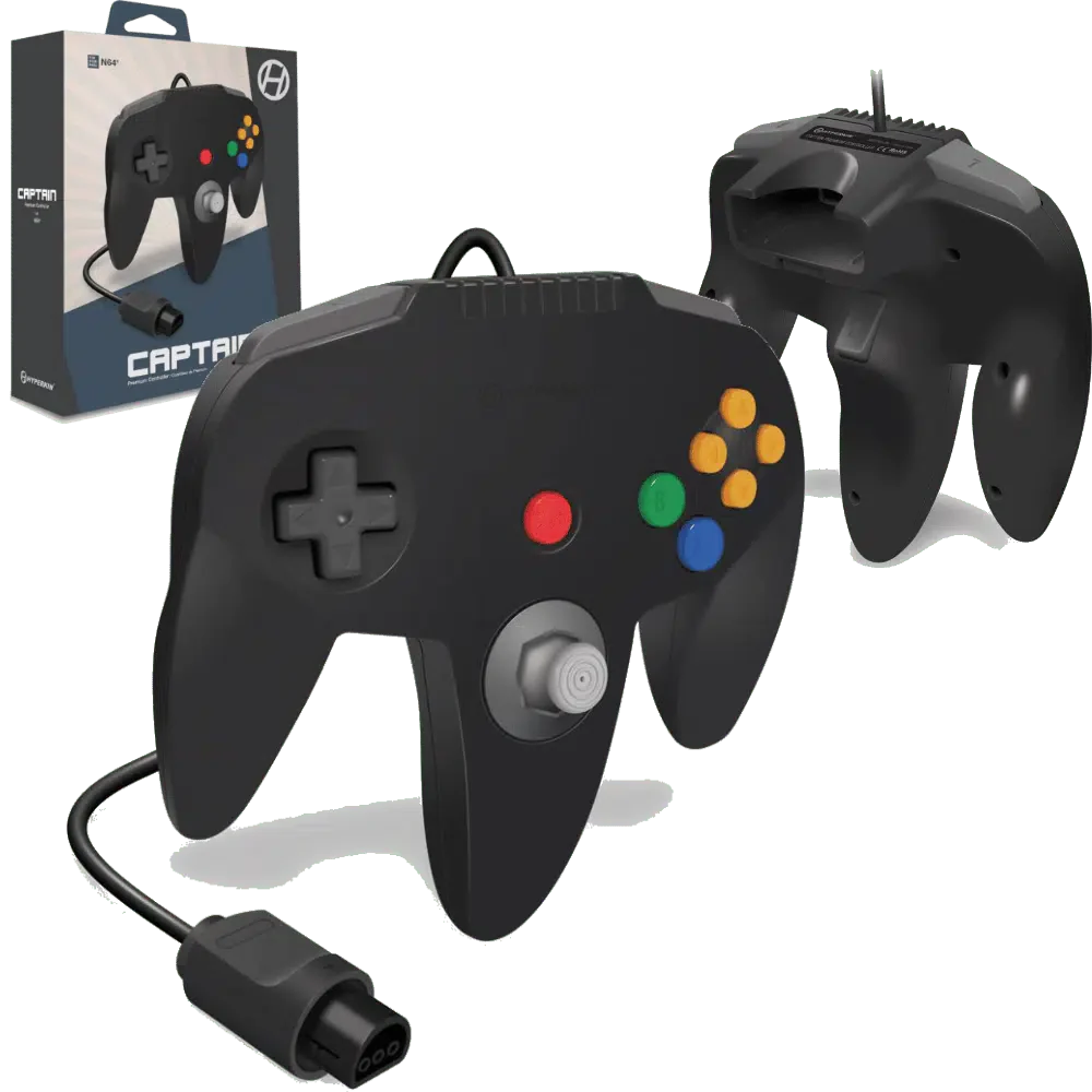 Manette Hyperkin « Captain » Premium pour N64® (Noire)