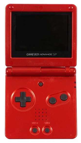 Red Gameboy Advance SP