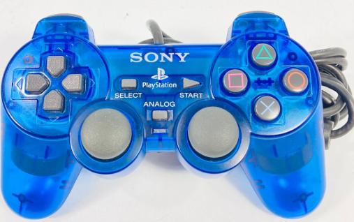 Clear Blue Dual Shock Controller
