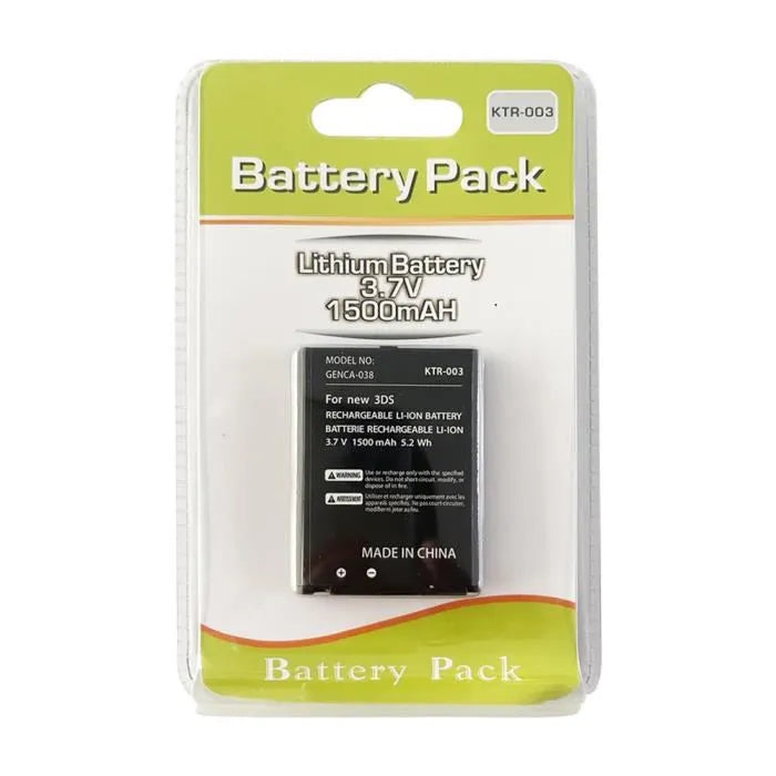 Batterie générique pour Nintendo NEW 3DS (3.7V - 1500 mAH)