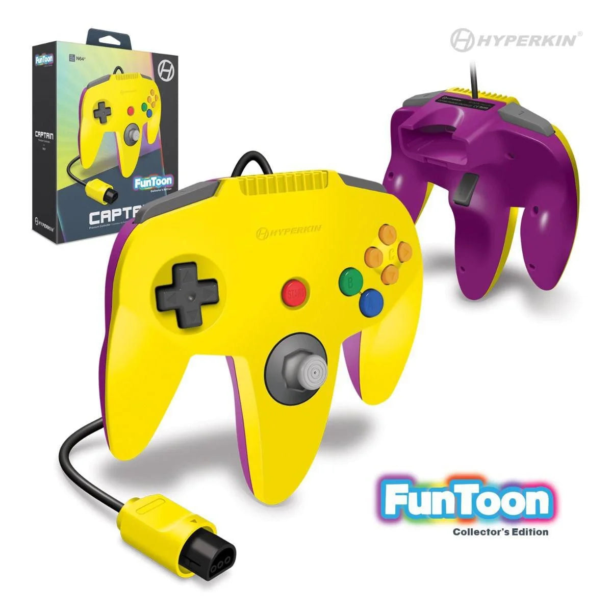 Manette Hyperkin « Captain » Premium pour N64® (Jaune Rival)