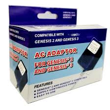 Adaptateur AC pour Sega Genesis 2 et Sega Genesis 3