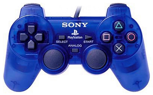 Manette Playstation 2 Bleue Translucide DualShock 2 (PS2)