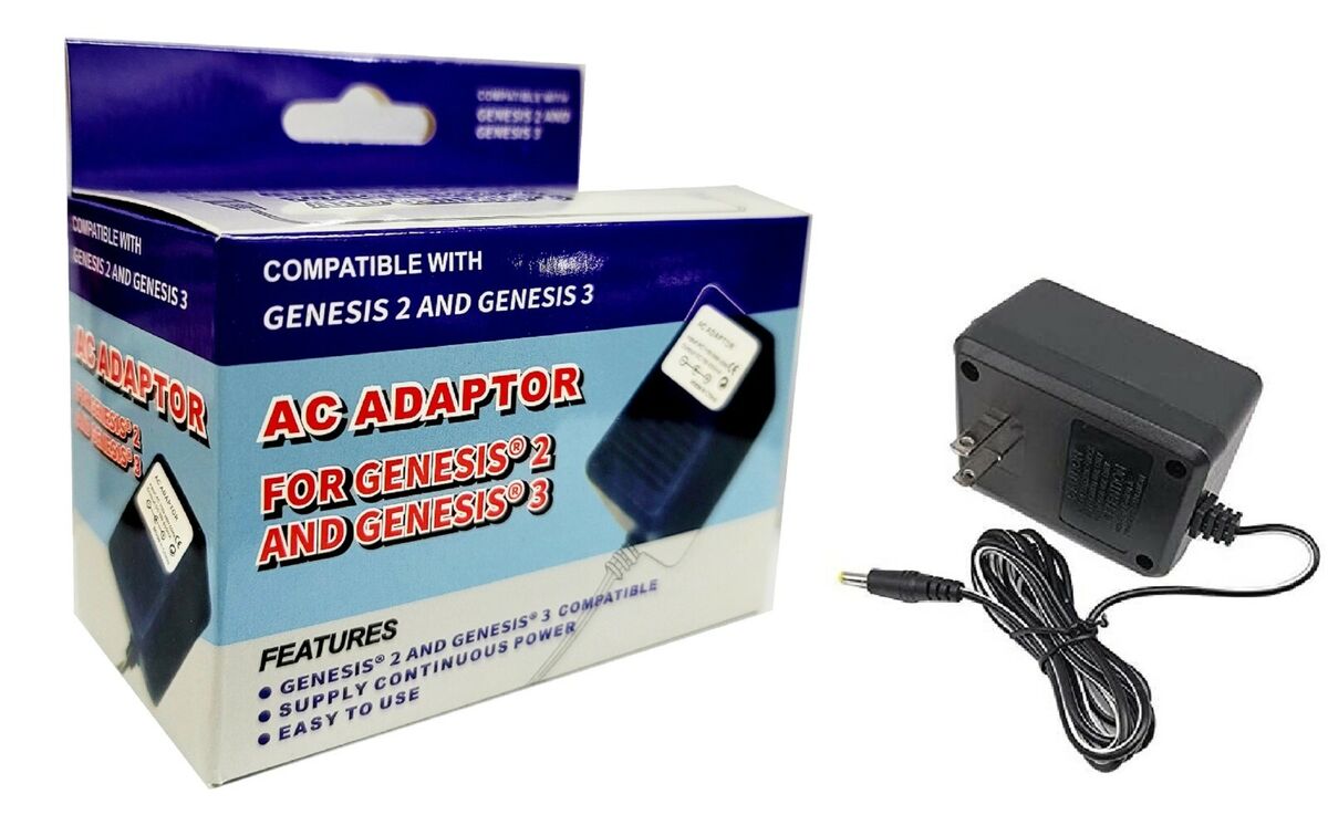 Adaptateur AC pour Sega Genesis 2 et Sega Genesis 3