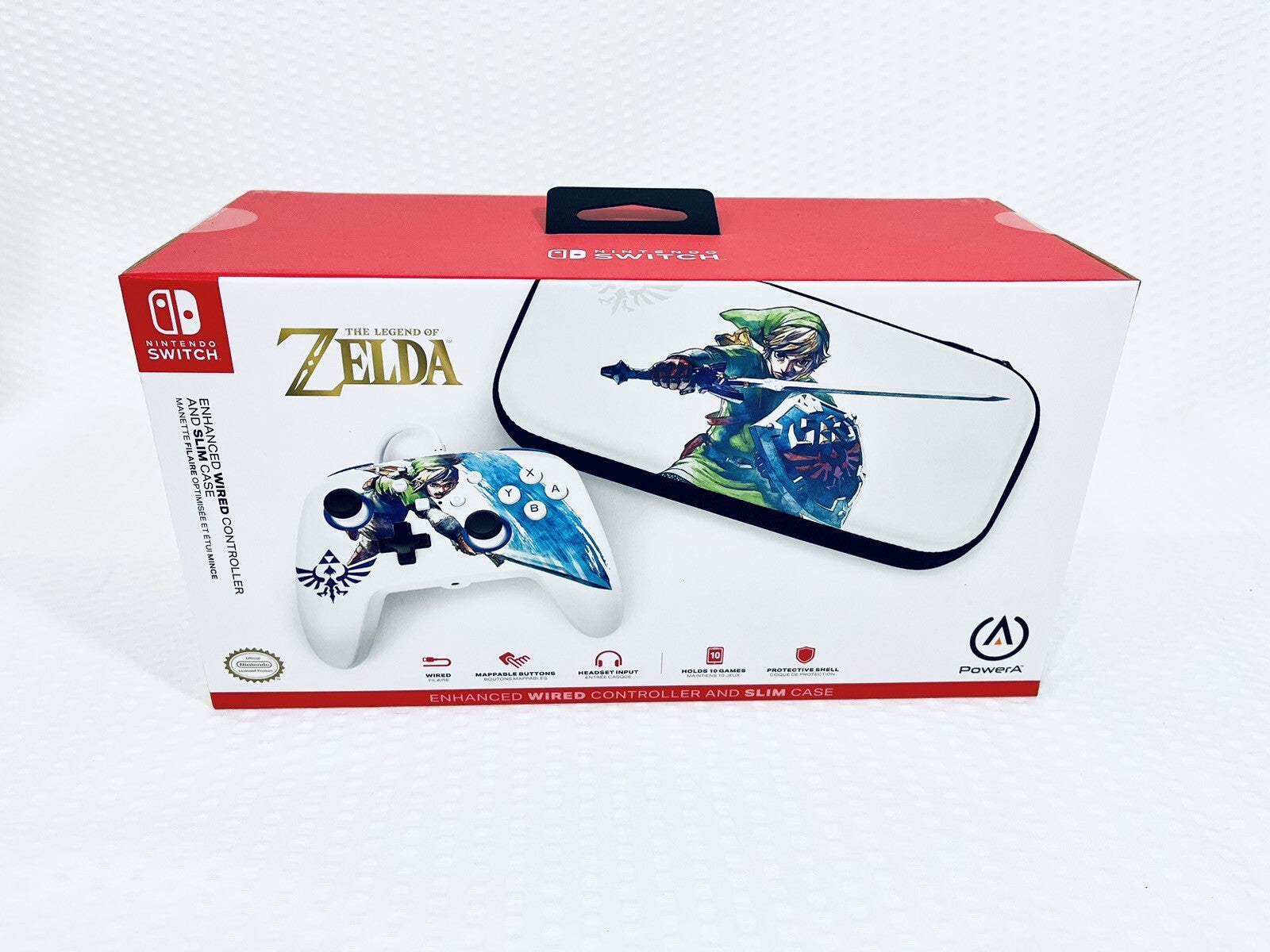 Zelda Wired Controller and Slim Case