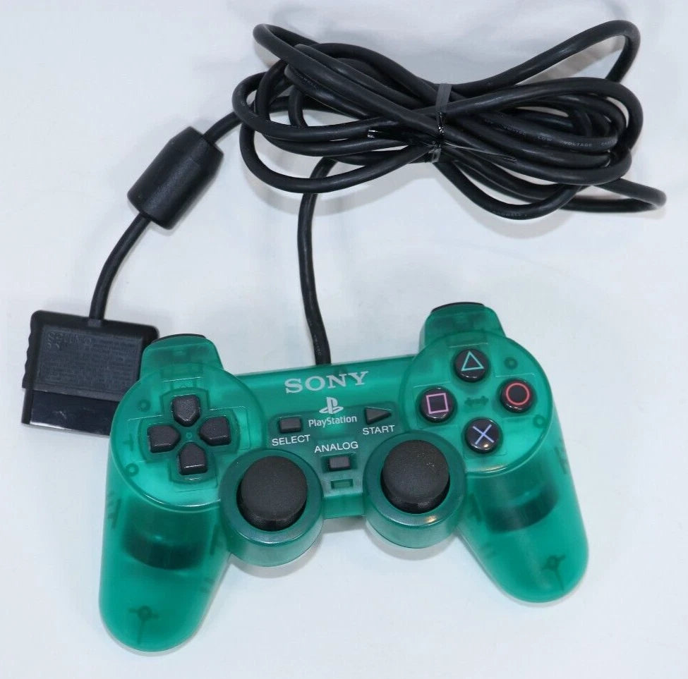 Manette Playstation 2 Verte Transparente (PS2)