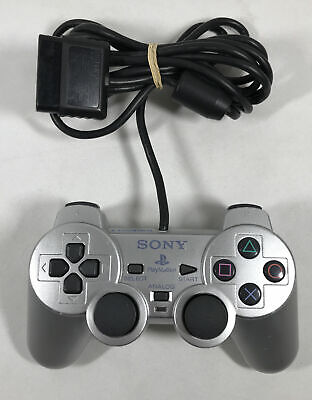 Playstation 2 Silver Dualshock Controller (PS2)