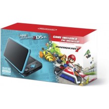 New Nintendo 2DS XL - Noir et turquoise Mario Kart 7 Pre-Installed