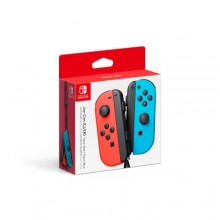 Manettes gauche et droite Joy-Con pour Nintendo Switch - Rouge/bleu néon