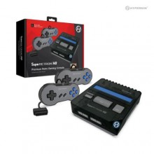 Console Supa Retron HD Noire (avec 2 manettes, joue les jeux de SNES)