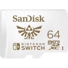 Carte mémoire microSDXC 100 Mo/s 64 Go de SanDisk pour Nintendo Switch