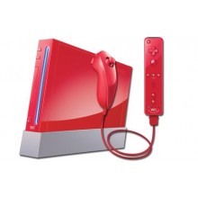 Nintendo Wii System Rouge