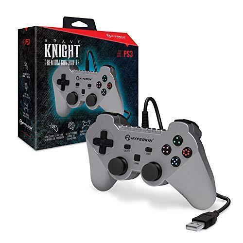Manette avec fil pour (PS3/PC/Mac Silver) Brave Knight Prenium Controller  de Hyperkin (Playstation 3)